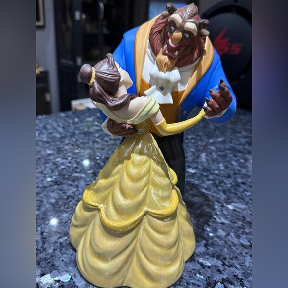 â¨Vintage WDCC Beauty Beast Dance Figurine Disney Magic in Hand-Painted Porcelain - Picture 9 of 14